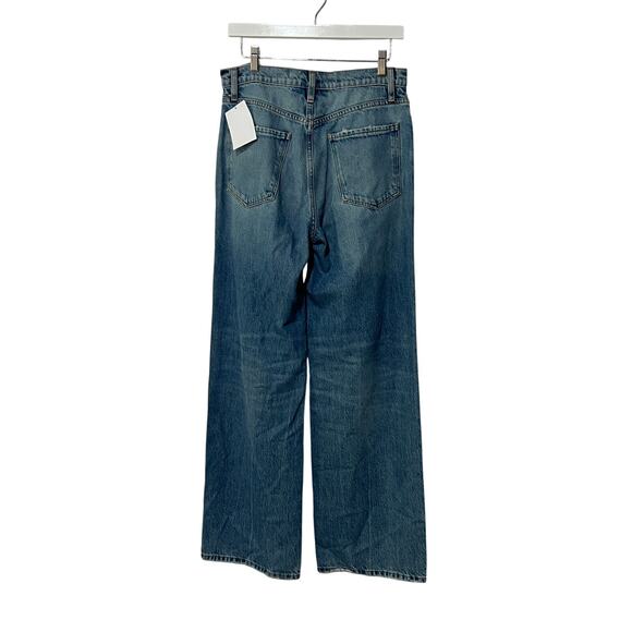 FRAME WOMENS SIZE 28 LE JANE HIGH RISE WIDE LEG VARSITY BLUES NEW - Picture 6 of 14